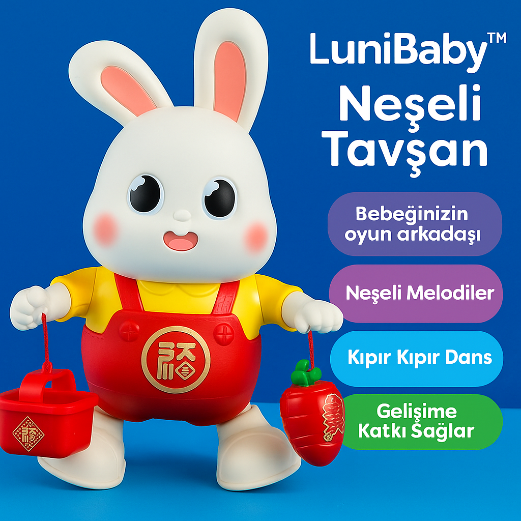 LuniBaby™ Dans Eden Neşeli Tavşan